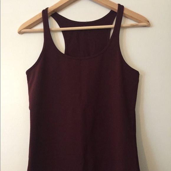 Lululemon Racerback Tank Top- Deep Maroon - Picture 3 of 4